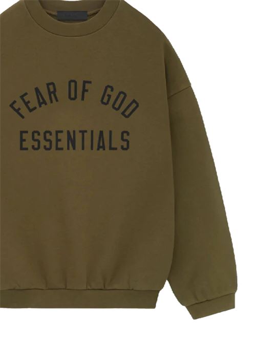 L'Essentials Fleece Crewneck oliva Fear of God | 192BT246264FOLIVE